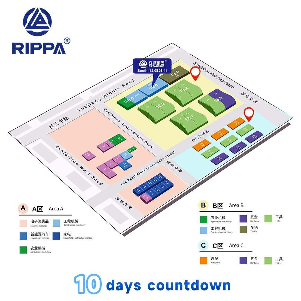 10 days to the Canton Fair! Rippa leads the new trend of green logistics with RF20E electric forklift
