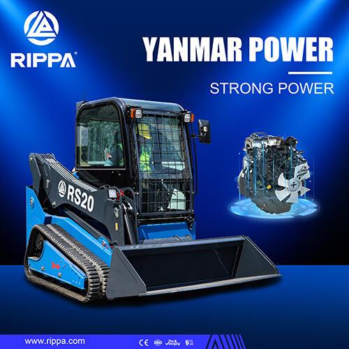 RIPPA RS20 skid loader equipped with YANMAR, powerful power opens a new era of multi-scenario efficient operation