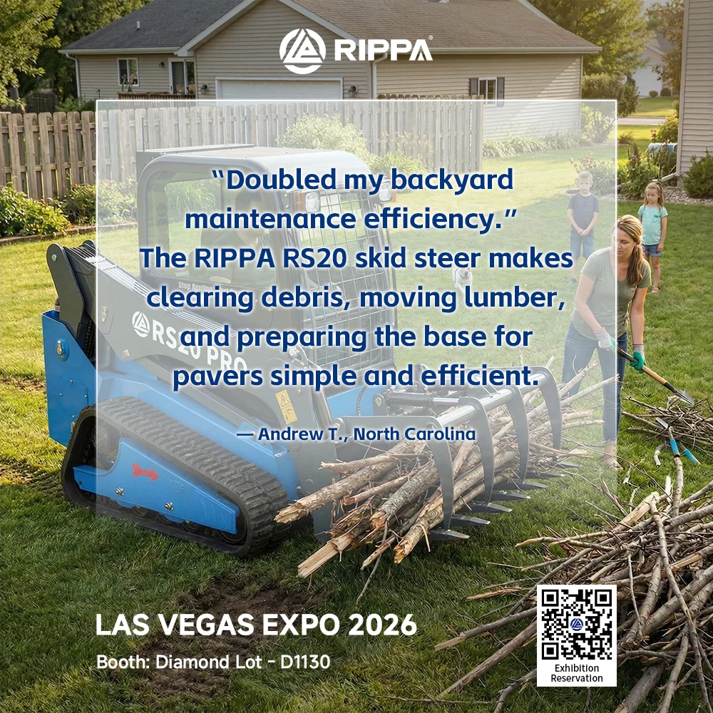 RIPPA at LAS VEGAS EXPO 2026: Discover the RS20 Мини-погрузчик in Action